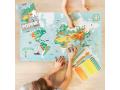 Mon poster en stickers -Carte du monde - Poppik - MOS008