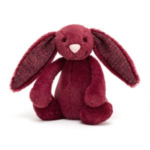Jellycat - BASS6SCAS - Bashful Sparkly Cassis Bunny Small - l = 9 cm x H =18 cm (452762)