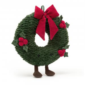 Amuseable Berry Wreath Large - Dimensions : l : 32 cm  x h : 35 cm - Jellycat - A2WRE