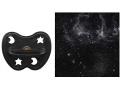 HEVEA Sucette 3 m+ caoutchouc naturel Outer Space Black/rond/étoile & lune - Hevea - 234621