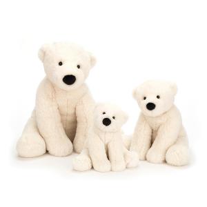 Peluche Perry Polar Bear Small - L: 16 cm x l : 10 cm x H: 19 cm - Jellycat - PE6PB