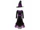 Vera la sorcière velours, robe et chapeau , taille US 3-4