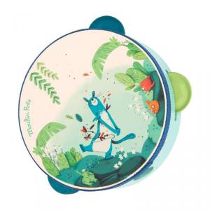 Tambourin bleu Dans la jungle (emb/6) - Moulin Roty - 668407