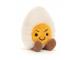 Peluche Boiled Egg Cheeky - L: 4 cm x l : 8 cm x H: 14 cm