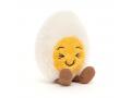 Peluche Boiled Egg Laughing - L: 4 cm x l : 8 cm x H: 14 cm - Jellycat - BE6LAU