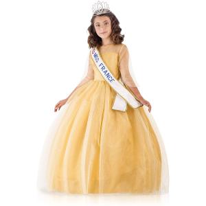 Miss France Prestige Or 5-7 ans sous housse organza avec cintre satin - Upyaa - 430448