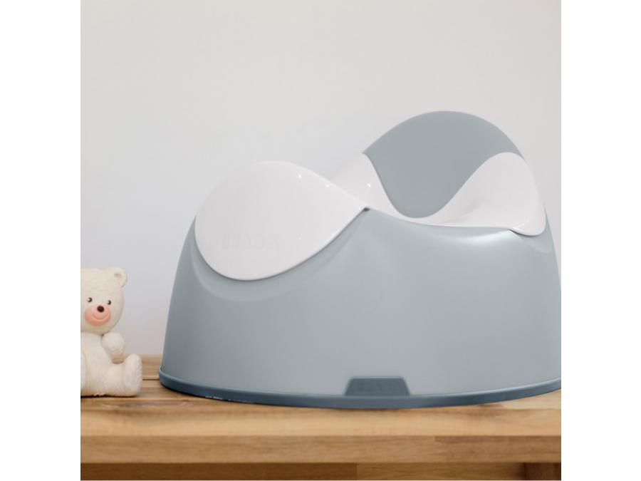 Beaba - Pot pour bébé ergonomique Gris Clair