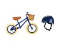 Petite bicyclette draisienne first go et casque bleu marine - Banwood - BU14
