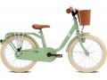 Bicyclette avec panier de guidon Steel Classic 18 vert rétro - Puky - 4338