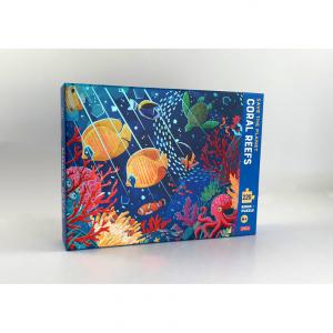 Livre et Puzzle La Planète en danger - Le récif corallien - Sassi - 304796