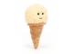 Peluche Irresistible Ice Cream Vanilla - l : 8 cm x H: 18 cm