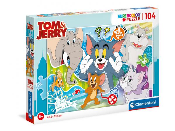 Puzzle enfant, 104 pièces - tom & jerry