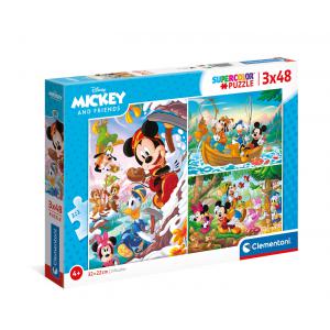 Clementoni - 25266 - Puzzle 3x48 pièces - Mickey (460324)