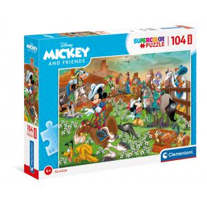 Clementoni - 23759 - Puzzle 104 pièces Maxi - Mickey (460374)