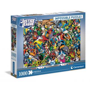 Clementoni - 39599 - Puzzle Impossible Puzzle 1000 pièces - DC Comics (460844)