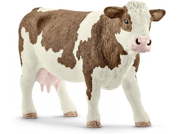 Figurine vache simmental française