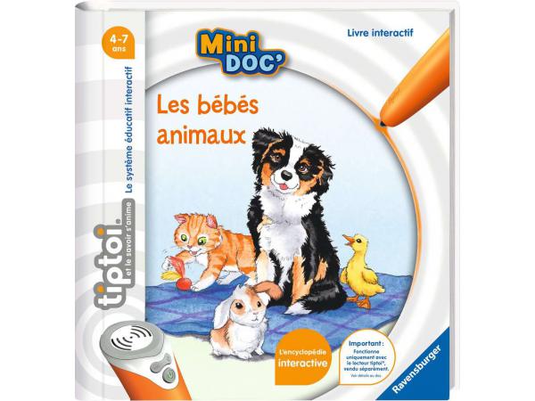 Jeux éducatifs électroniques - tiptoi® - mini doc' - les bébés animaux