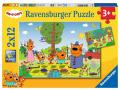 Puzzles 2x12 pièces - Journée nature en famille / Kid-E-Cats - Ravensburger - 05079