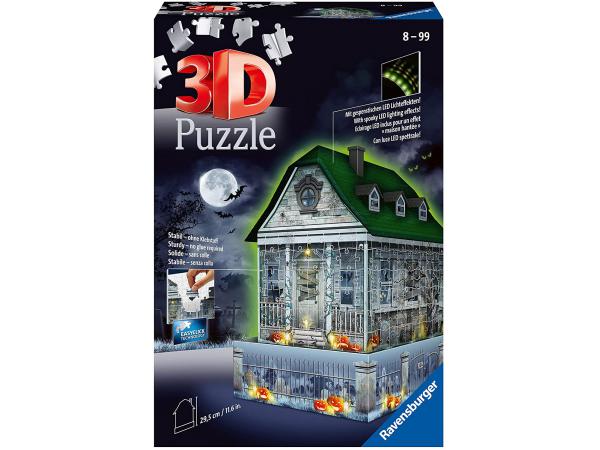 Puzzle 3d maison hantée d'halloween