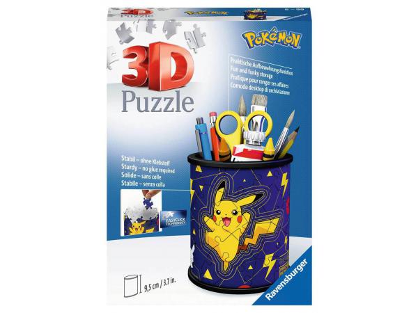Puzzle 3d pot à crayons - pokémon