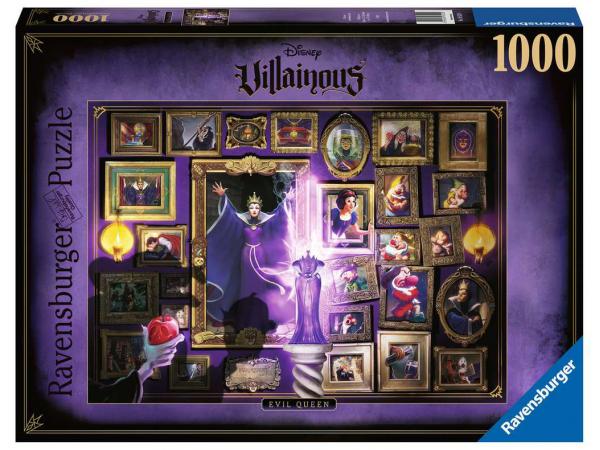 Puzzles adultes - puzzle 1000 pièces - la méchante reine-sorcière (collection disney villainous)