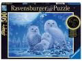 Puzzles adultes - Puzzle Star Line 500 pièces - Chouettes au clair de lune - Ravensburger - 16595