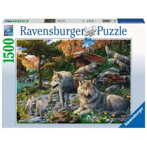 Ravensburger - 16598 - Puzzle 1500 pièces - Loups au printemps (461354)
