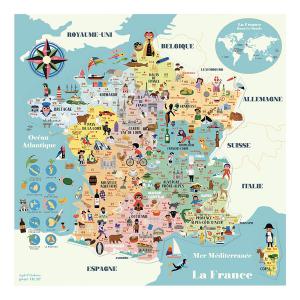 Carte de France magnétique Ingela P.A - Vilac - 7611