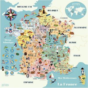 Carte de France magnétique Ingela P.Arrhenius - Vilac - 7611