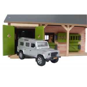 Kids Globe horse stable with 2 boxes and storage 1:32 34x22x19cm - Kids Globe Farmer - 610249