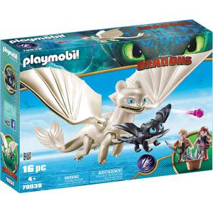 Playmobil - 70038 - Furie Éclair et bébé dragon avec enfants (462408)