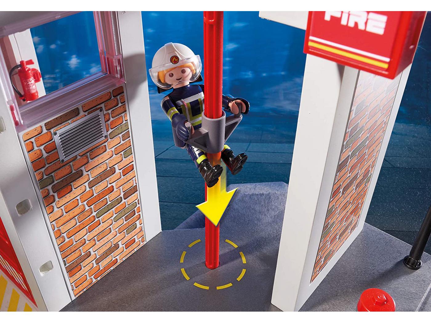 Playmobil 9462 City Action : Caserne de pompiers avec hélicoptère - Jeux et  jouets Playmobil - Avenue des Jeux