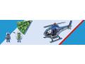 Hélicoptère de police et parachutiste - Playmobil - 70569
