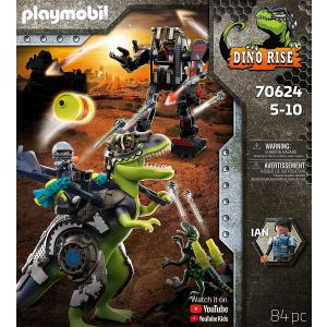 Playmobil - 70624 - Tyrannosaure et  robot géant (463040)