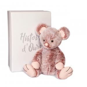 Histoire d'ours - HO3067 - LILY LA SOURIS ROSE - 17cm en boîte carton (463250)