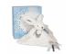 Doudou Pompon blanc - taille 25 cm - Doudou et compagnie