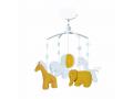 Mobile Musical Girafe, Elephant Curry & Blanc - Trousselier - VM1149 04