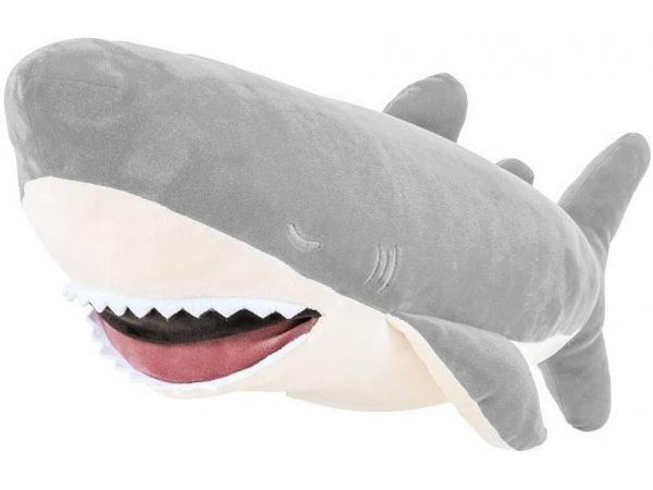 Peluche requin gris zap - taille 53 cm