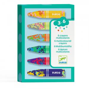 Djeco - DJ09006 - Les couleurs des petits 6 crayons multicolores (464090)
