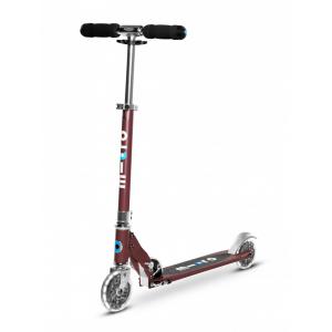 Trottinette 2 roues LED, rouge automne - Micro - SA0209
