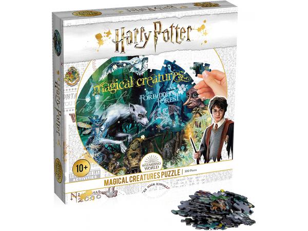 Puzzle harry potter creatures magiques 500 pièces - pack blanc