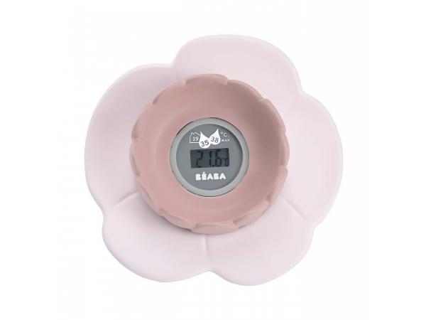 Thermomètre de bain lotus old pink