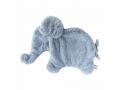Éléphant doudou bleu Oscar - Position allongée 42 cm, Hauteur 25 cm - Dimpel - 884832