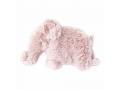 Petit doudou plat petit éléphant rose Oscar - Position allongée 18 cm, Hauteur 12 cm - Dimpel - 886184