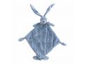 Lapin doudou bleu Flo - Hauteur 35 cm - Dimpel - 871143