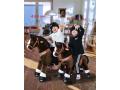 Ponycycle Cheval marron chocolat avec sabot blanc, frein et son à monter Age 3-5 ans - Hauteur assise (cm) 48 - Ponycycle - Ux321