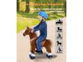 Ponycycle Cheval marron avec sabot blanc, frein et son à monter Age 3-5 ans - Hauteur assise (cm) 48 - Ponycycle - Ux324