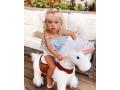 Ponycycle Licorne blanche à monter Age 3-5 ans - Hauteur assise (cm) 48 - Ponycycle - Ux304