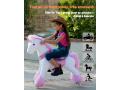 Ponycycle Licorne rose à monter Age 3-5 ans - Hauteur assise (cm) 48 - Ponycycle - Ux302