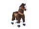 Ponycycle Cheval marron chocolat avec sabot blanc, frein et son à monter Age 3-5 ans